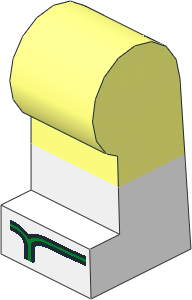 ~Minifig Leg Left with White Lower Leg and Green Sandals Pattern (Obsolete)