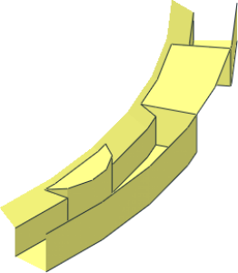 ~Dish  6 x  6 Inverted - No Studs with Handle Rim  1/8