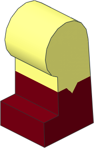 ~Minifig Leg Left with Dark Red Lower Leg and Triangular Notch on Side Pattern (Obsolete) ~Minifig Leg Left with Dark Red Lower Leg and Triangular Notch on Side Pattern (Obsolete)