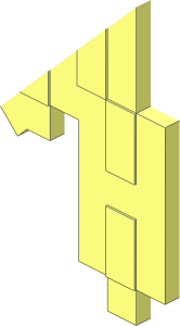 ~Minifig Pickaxe Blocky - Quarter Blade