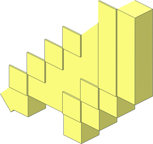 ~Minifig Shovel Blocky - Half Blade