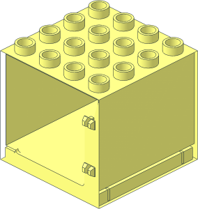 ~Duplo Door Frame  2 x  4 x  3 Common Geometry