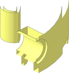 ~Brick  6 x  6 Round with Holes -  1/8