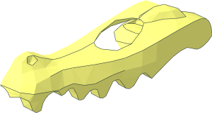 ~Animal Crocodile  4 x  9 Head - Half