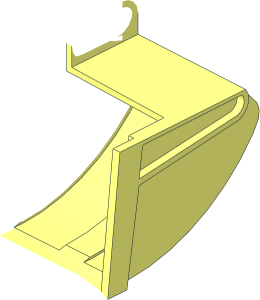 ~Technic Excavator Bucket  7 x  5 x  4.5 Clamshell Half