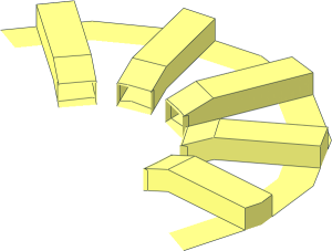 ~Wheel Rim 11 x 18 Front with 10 Angled Spokes - Half