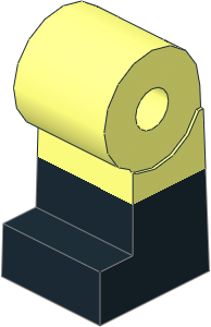 ~Minifig Leg Right with Black Lower Leg Pattern (Obsolete) ~Minifig Leg Right with Black Lower Leg Pattern (Obsolete)