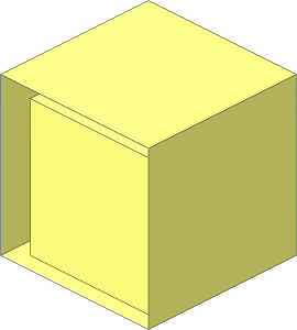~Minifig Head Cuboid without Front Surface