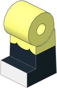 ~Minifig Leg Right with Ruffles, Black Lower Leg and White Feet Pattern (Obsolete)