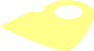 ~Minifig Cape Cloth High Rounded Collar Surface - Half
