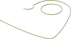 ~Minifig Cape Cloth High Rounded Collar Edge - Half