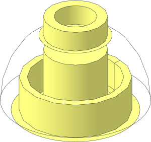 ~Brick Round  1.4 x  1.4 x  0.667 Dome Top without Outer Faces