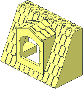 Fabuland Roof Block with Dormer Fabuland Roof Block with Dormer