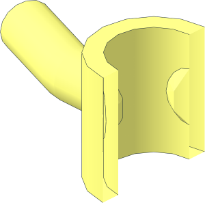 ~Handle for Pole 32 with Shaft and Helical Groove - Half