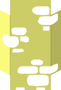 ~Panel Wall  3 x  3 x  6 Scattered Stones Background Pattern