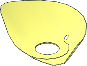 Minifig Cape Cloth High Rounded Collar (Formed)