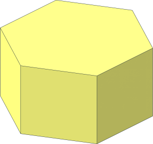 ~Minifig Sword with Hexagonal Decorations - Hexagonal Prism