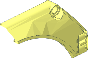~Technic Panel 15 x  2 x  5 Mudguard Half without Front Face