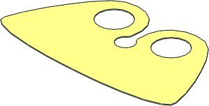 Minifig Cape Cloth High Rounded Collar with Black Side Pattern Minifig Cape Cloth High Rounded Collar with Black Side Pattern