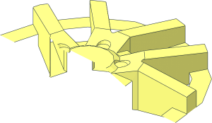 ~Wheel Rim 11 x 18 Front with 10 Parallel Spokes - Half