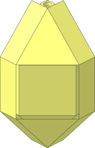 ~Panel  3 x  3 x  6 Corner Convex without Square Face
