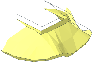 ~Minifig Skirt Wavy without Patternable Surface - Half