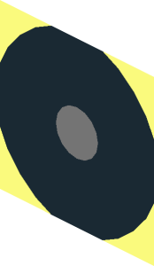 ~Glass for Window  1 x  4 x  5 with Iron Lattice and Brick Border - Cross Point