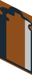 ~Glass for Window  1 x  4 x  5 with Iron Lattice and Brick Border - Ornament - Below Middle