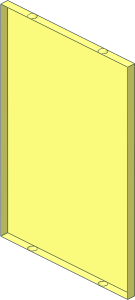 ~Glass for Window  1 x  4 x  5 without Front Face