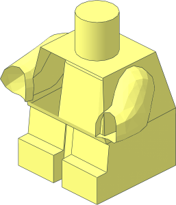 ~Minifig Baby Body without Hands and Torso Front
