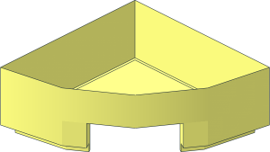 ~Tile  1 x  1 Corner Round without Top Surface