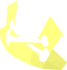 ~Minifig Hat Bicorne with Evil Skull and Crossbones - Bones Background