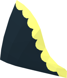 ~Minifig Hat Bicorne with Admiral Pattern - Quarter