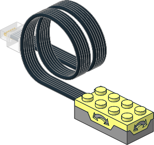 Electric Power Functions 2.0 Tilt Sensor with Coiled Cable Electric Power Functions 2.0 Tilt Sensor with Coiled Cable