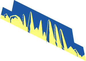 ~Baseplate 32 x 32 Raised with Ramp and Pit with Ice Pattern - Back