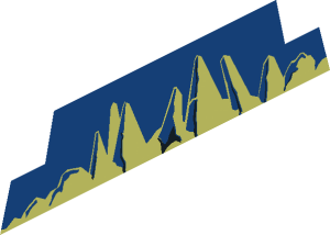 ~Baseplate 32 x 32 Raised with Ramp and Pit with Ice Pattern - Left