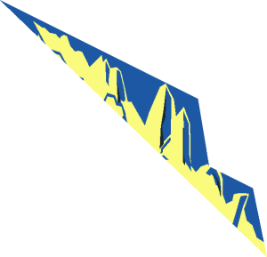 ~Baseplate 32 x 32 Raised with Ramp and Pit with Ice Pattern - Upper Front