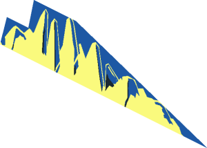 ~Baseplate 32 x 32 Raised with Ramp and Pit with Ice Pattern - Lower Front