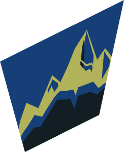 ~Baseplate 32 x 32 Raised with Ramp and Pit with Ice Pattern - Pit Left