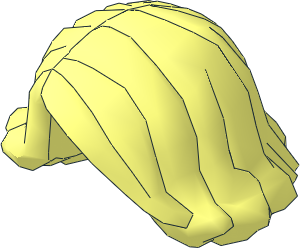 Minifig Hair Female Short Swept Sideways