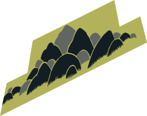 ~Baseplate 32 x 32 Raised with Ramp and Pit with Grey and Black Rocks Pattern - Right