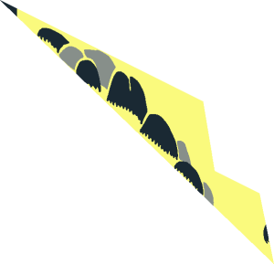 ~Baseplate 32 x 32 Raised with Ramp and Pit with Grey and Black Rocks Pattern - Upper Front