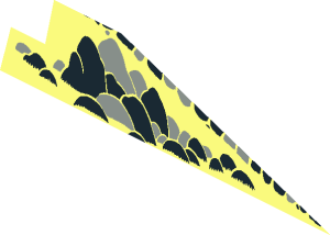 ~Baseplate 32 x 32 Raised with Ramp and Pit with Grey and Black Rocks Pattern - Lower Front