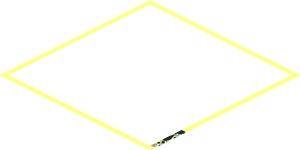 ~Baseplate 32 x 32 Raised with Ramp and Pit with Grey and Black Rocks Pattern - Bottom