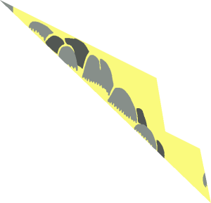 ~Baseplate 32 x 32 Raised with Ramp and Pit with Grey and DarkGrey Rocks Pattern - Upper Front