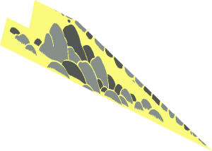 ~Baseplate 32 x 32 Raised with Ramp and Pit with Grey and DarkGrey Rocks Pattern - Lower Front