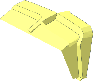 ~Wheel 48 x 76 with Tread on Sidewall - 1/12 Segment
