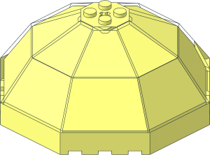 ~Windscreen 10 x 10 x  4 Octagonal Canopy without Top Faces