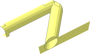 ~Train Track Roller Coaster Straight  4 x  8 Middle-End Section