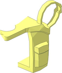 ~Minifig Backpack with Three Pouches and Bedroll - Backpack Half